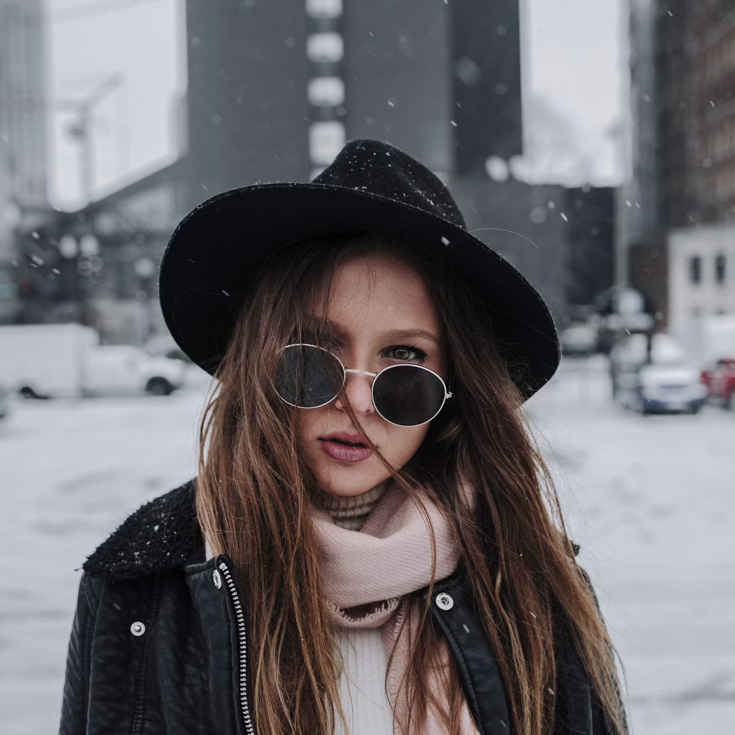 Girl wearing a cotton coat
